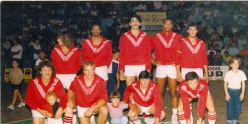 Formación de Sporting en la Liga Nacional "B" (1986).