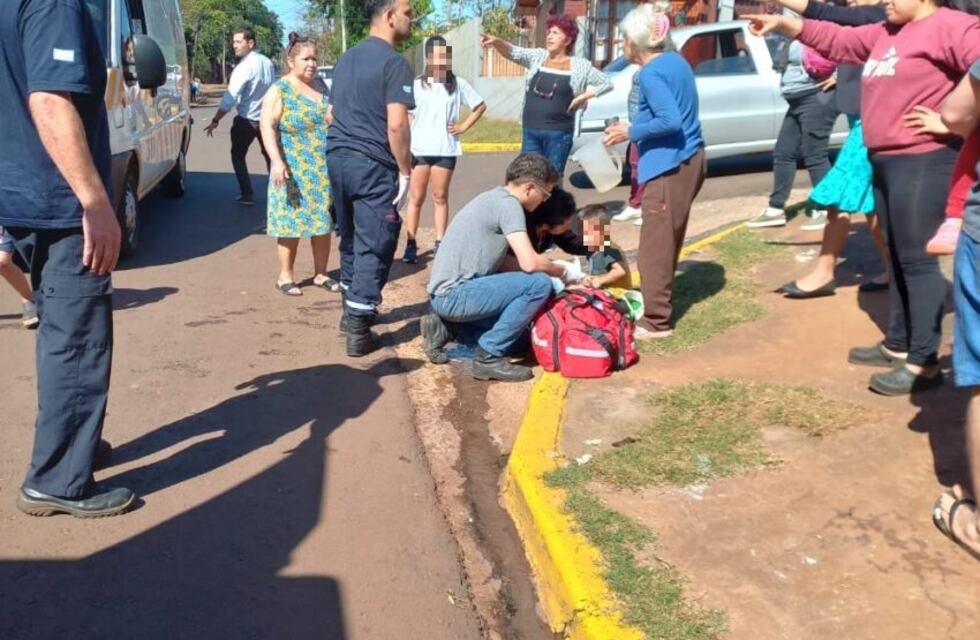 Accidente vial en Puerto Iguazú dejó como saldo a cuatro personas heridas
