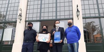 Visita del embajador de Japón, Takahiro Nakamae, al Hotel Edén de La Falda.