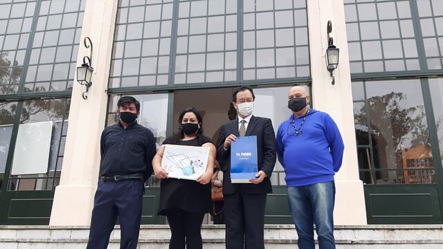 Visita del embajador de Japón, Takahiro Nakamae, al Hotel Edén de La Falda.