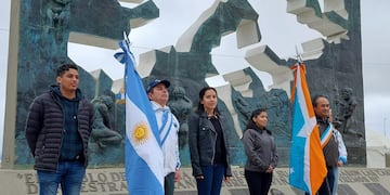 Acto en Plaza Islas Malvinas