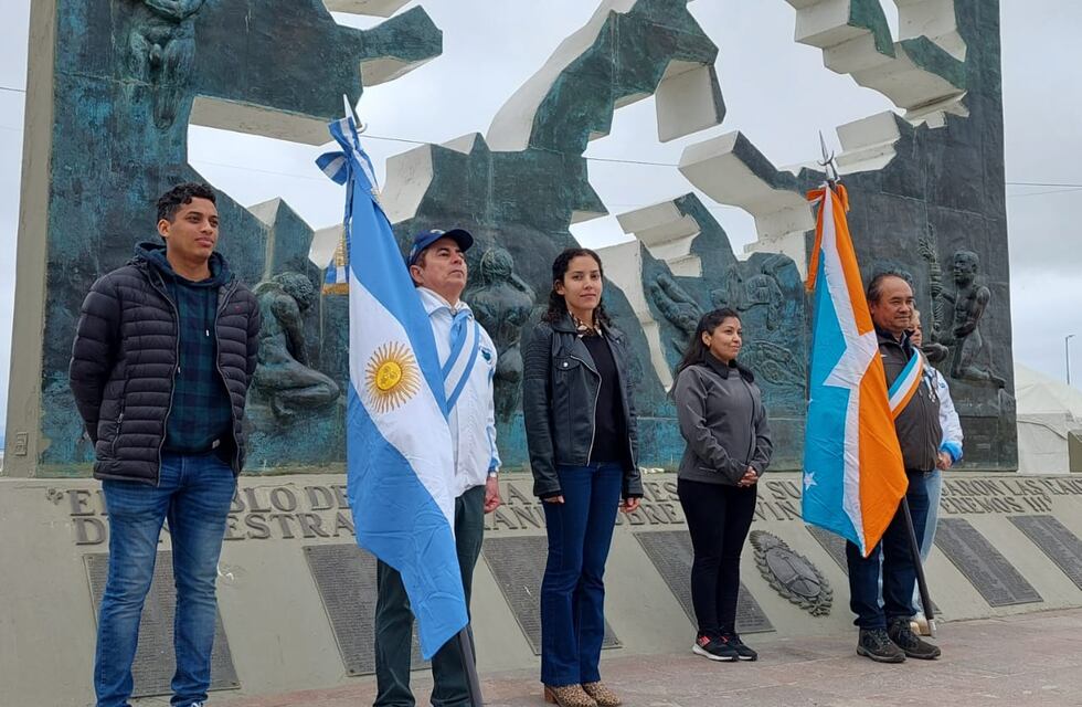 Se realizó el acto por el 202 aniversario del primer izado del pabellón en las Islas Malvinas