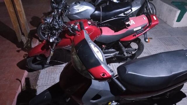 Motos recuperadas en Villa Mercedes en distintos procedimientos.