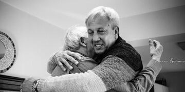 El Bocha Micaelli y su hijo Juan Pablo Arroyito