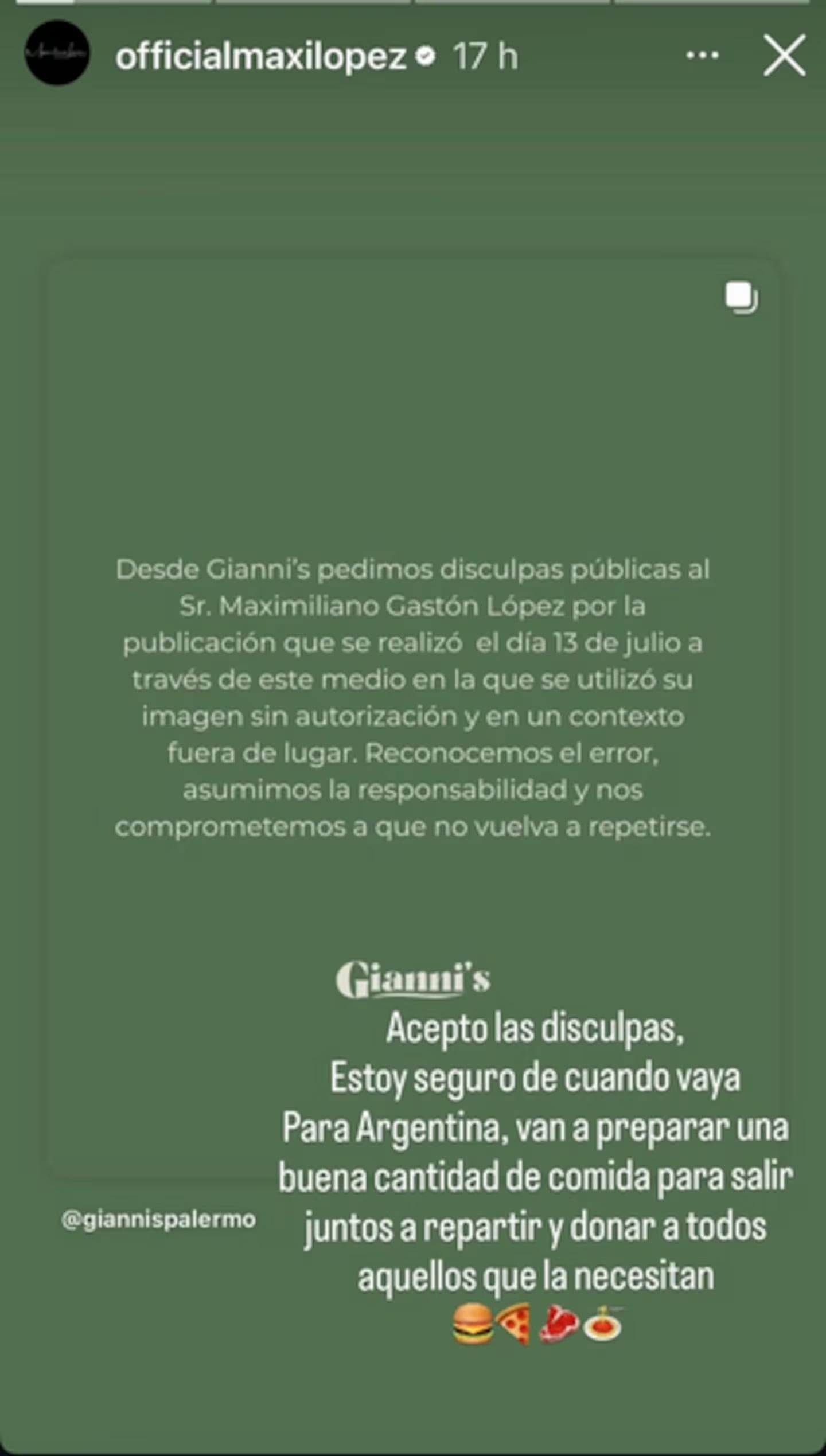 El determinante pedido de Maxi López a un local que usó su imagen