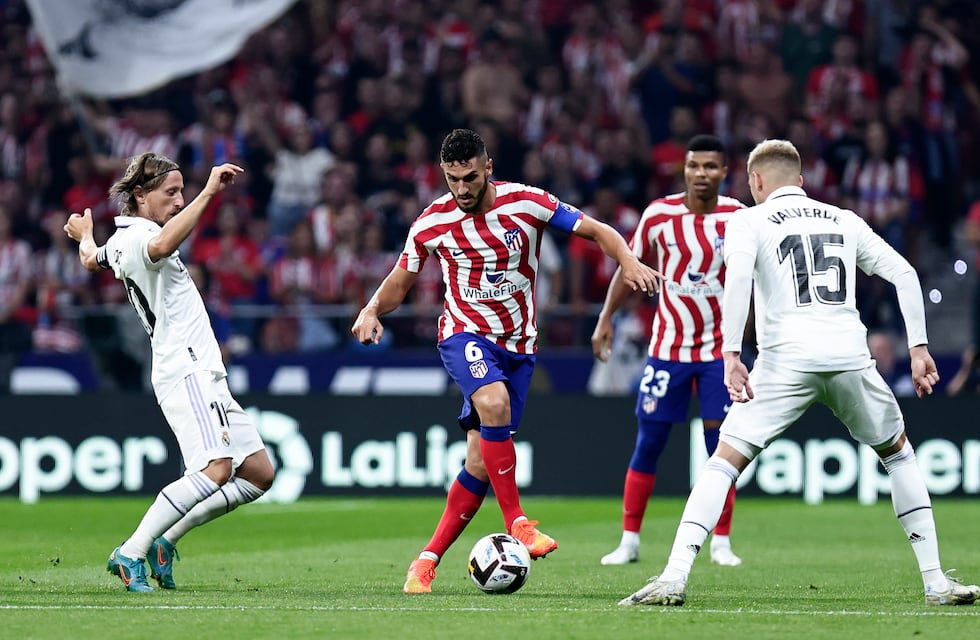 Con De Paul y Correa, Atlético de Madrid no pudo con el Real Madrid