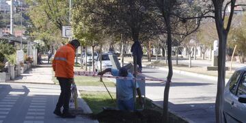 Obras de agua del Municipio. Recambio de cañerías en La Cuesta