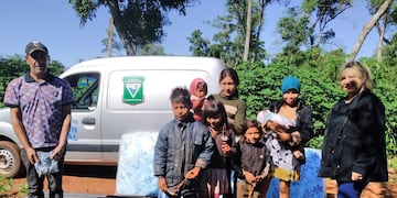 Asistieron a familias de comunidades Mbya en Puerto Iguazú.
