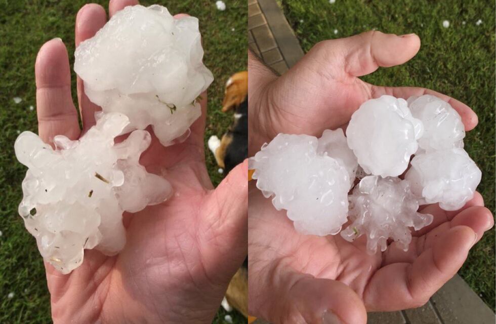 Fuerte tormenta con granizo azotó Rosario y cumplió con la alerta naranja: imágenes impactantes