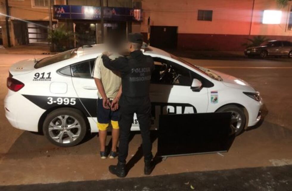 Un joven detenido y un televisor recuperado en Oberá