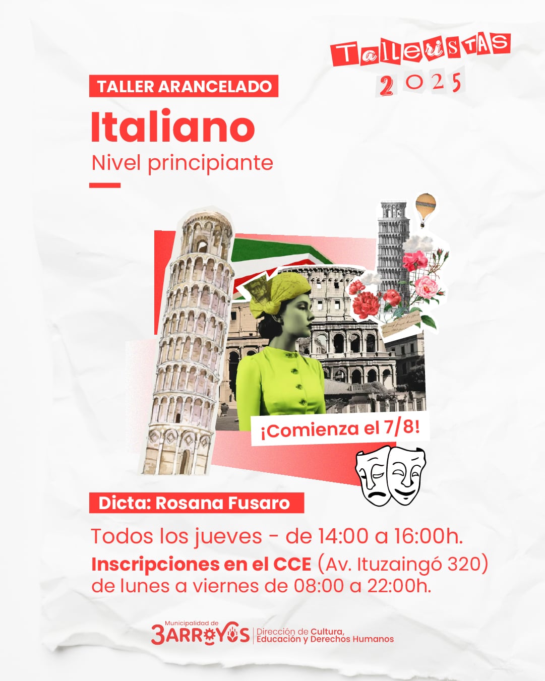 Taller de Italiano para principiantes en el Centro Cultural La Estación
