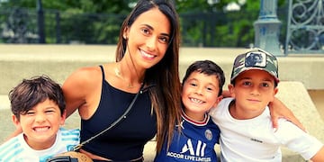 Antonela Roccuzzo mostró como juegan sus hijos, y las habilidades de Thiago Messi sorprendieron.