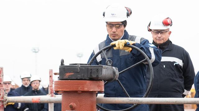 Se inició el llenado del Gasoducto Néstor Kirchner. Foto: Ministerio de Economía