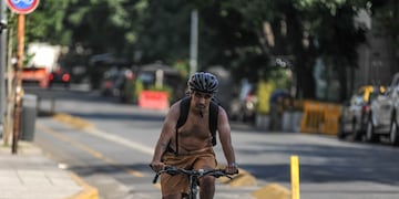 Ola de calor en la ciudad de Buenos Aires. Foto: Federico Lopez Claro.