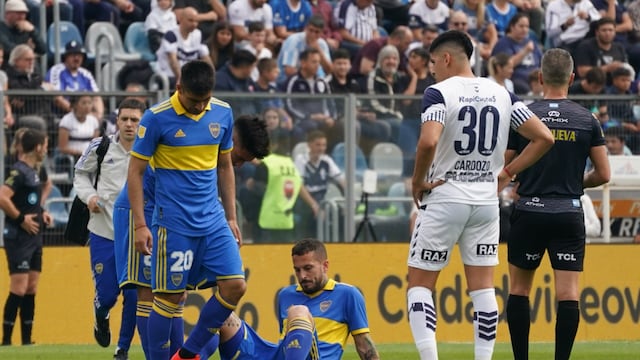 En el comienzo del partido, Benedetto se lesionó vs. Gimnasia y le dejó su lugar al Toro Morales. (Gentileza Clarín).