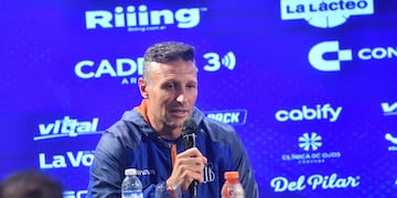 "Con trabajo y dedicación, nos va a ir bien", expresó el flamante entrenador de Talleres, Walter Ribonetto.
