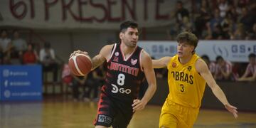 Luciano González, una de las figuras de Instituto que se mide con Obras en el Sandrín. (Facundo Luque / La Voz)