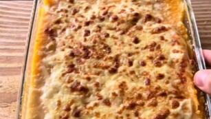 La receta del pastel de calabaza y pollo con pocos ingredientes.