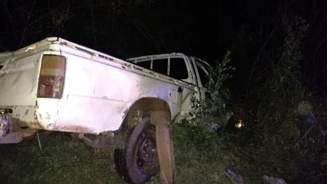 Corpus: Camioneta despistó y el ocupante que viajaba en la cajuela falleció tras ser despedido