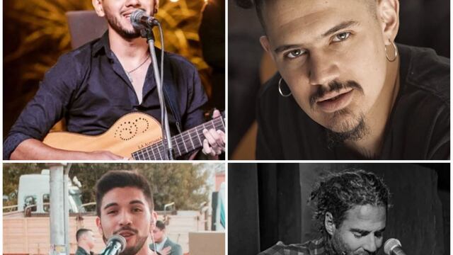 Los mendocinos en La Voz Argentina: Pablo García, Francisco Escudero, Brian Sáez y Luis Aberastain.