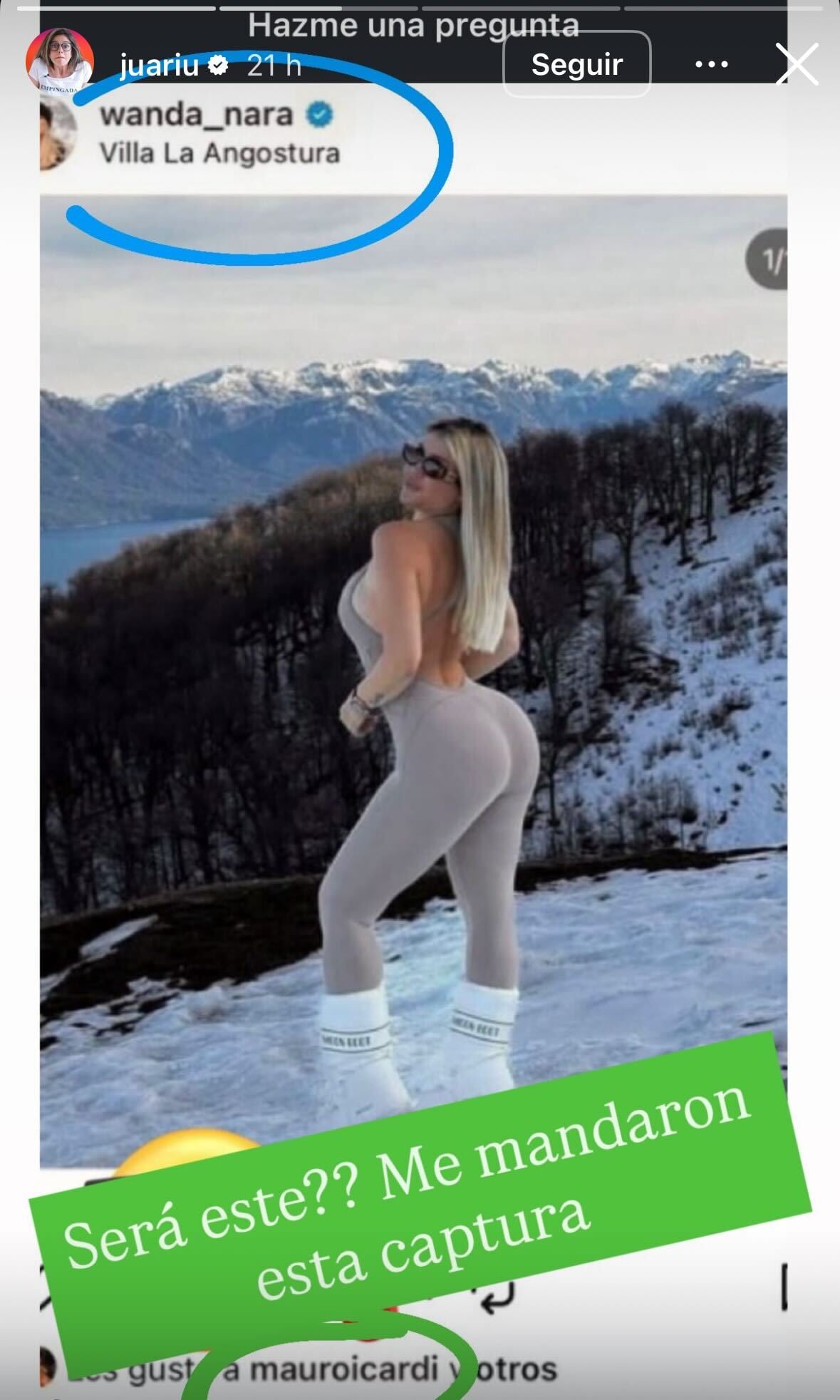La inesperada reacción de Mauro Icardi hacia una foto de Wanda Nara.