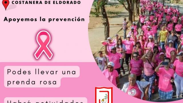 Eldorado: realizarán “Caminata Rosa” en la Costanera.