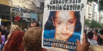 Familiares y allegados marchan una vez al año para reclamar por la aparición de Yamila Cuello.