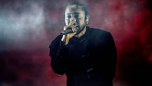 Kendrick Lamar, durante su show en la edición 2017 de Coachella. (AP)