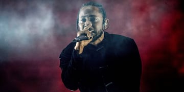 Kendrick Lamar, durante su show en la edición 2017 de Coachella. (AP)