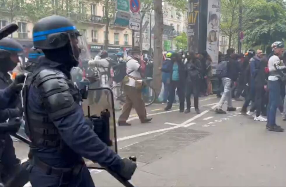Fuertes disturbios en Francia en el Día del Trabajador