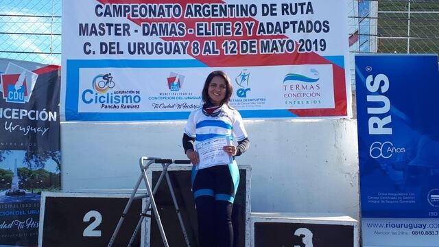 Giovanna Loiudice, la rosarina que no tiene límites y la rompe en ciclismo.