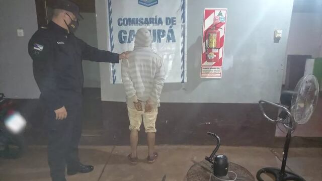 Terminó detenido tras sustraer ventiladores de una capilla.