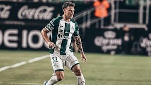 Bruno Barticciotto celebró su primero gol en México (Santos Laguna)