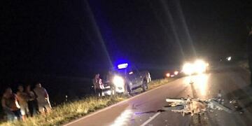 AAccidente ocurrido sobre Ruta Nacional 95, a la altura del Km. 1002, Chaco, donde falleciera el rafaelino Juan Carlos Ruiz Díaz