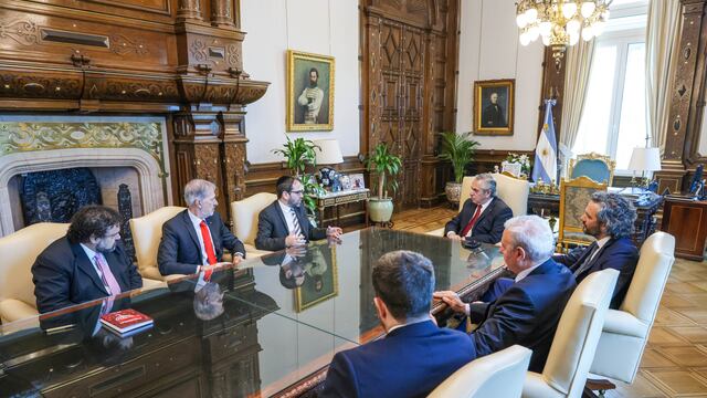 Alberto Fernández se comprometió a redoblar acciones para liberar a argentinos secuestrados en Gaza. / Foto: Presidencia