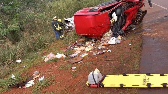 Siniestro fatal en San Vicente: un hombre falleció tras impactar con su automóvil.