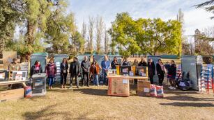 Stevanato entregó materiales a Centros de Buena Cosecha. Foto: Prensa Maipú