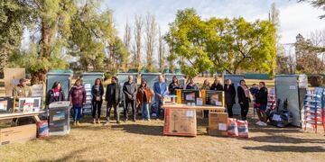 Stevanato entregó materiales a Centros de Buena Cosecha. Foto: Prensa Maipú