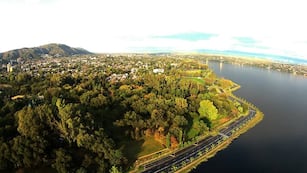 Villa Carlos Paz desde lo alto.