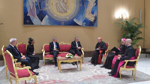 El Presidente y el Papa mantuvieron un encuentro en El Vaticano (Prensa Presidencia).