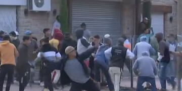 Incidentes en Miramar en la marcha por Luciano Olivera