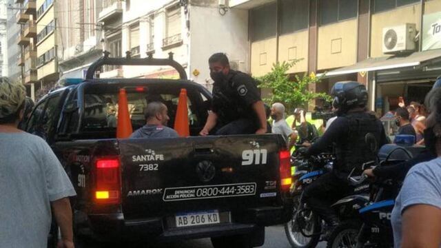 La víctima fue trasladada en un patrullero el 14 de diciembre de 2021.