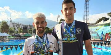 César y Joaquín, los mendocinos que fueron parte de la delegación argentina en el Sudamericano y Panamericano en Medellín.