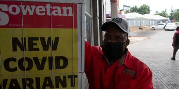 Sudáfrica. Preocupa el avance de la variante Ómicron en todo el mundo. Foto: AP.