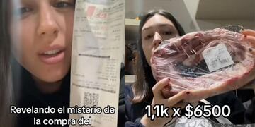 Mostró los productos que compró.