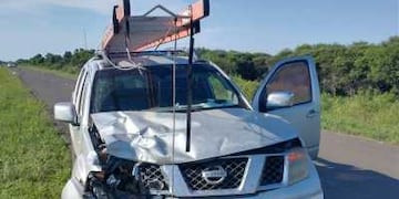 Los ocupantes de la camioneta no sufrieron heridas.