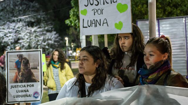 Pilar. Marcha por la muerte de Luana Ludueña. (La Voz)