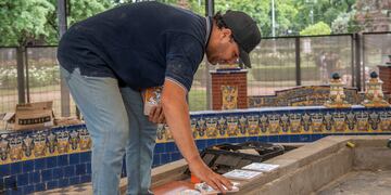 El trabajo de reparación comenzó en enero.