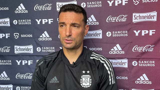 Lionel Scaloni habló en conferencia de prensa antes del partido contra Perú. (@Argentina)
