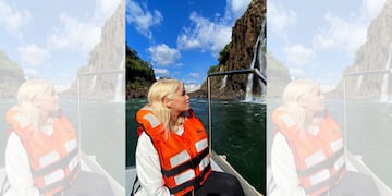 La reconocida actriz y cantante, Lali Espósito, visitó Cataratas. Foto: IG @lalioficial